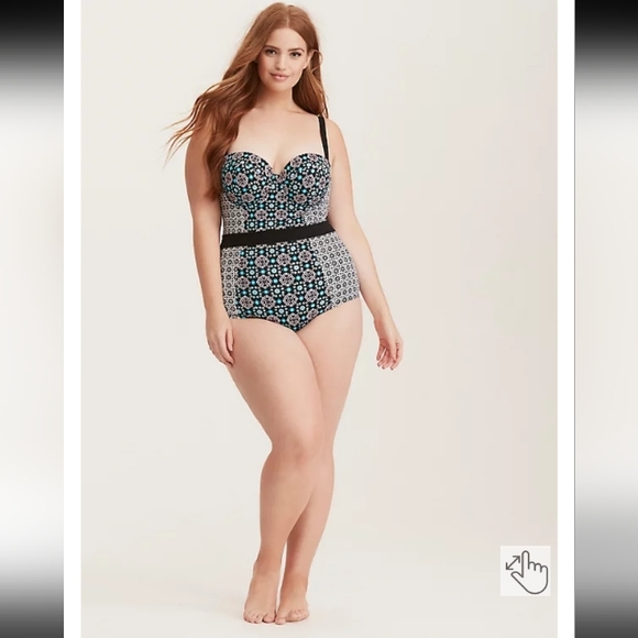 Torrid Slim Fix Underwire Push-up One Piece Swimsuit-OUT OF STOCK EVERYWHERE!!!